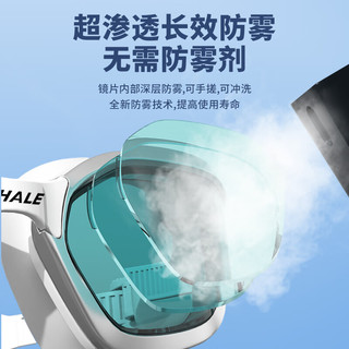 SPRING SWHALE 鲸鱼 防雾近视泳镜 透明