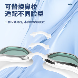 SPRING SWHALE 鲸鱼 防雾近视泳镜 透明
