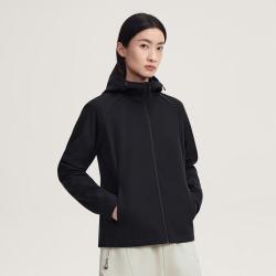 探拓 连帽休闲外套女士冬季防泼水加绒保暖夹克运动上衣