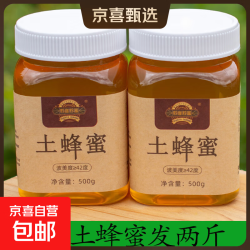 黔崖黔蜜 贵州深山土蜂蜜 500g×2瓶 农家自产