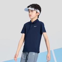 特步 吸湿舒适亲肤清爽耐穿耐磨男童女童2026夏季新品POLO衫