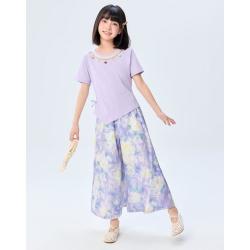 爱依服 商场IEF2026夏季法式甜美洋气女童上下套裤