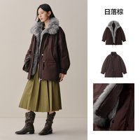 移动端：太平鸟 女士派克羽绒服 A1ACF4413