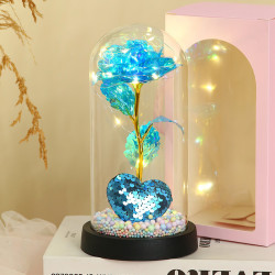 恬舒 情人节永生玫瑰花  蓝色