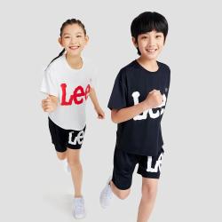 Lee 男女童装薄圆领短袖短裤中大童夏款套装宽松2件套