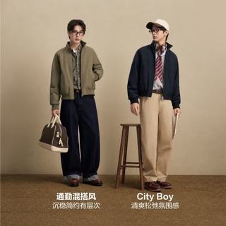 波司登 B260135347 90绒立领夹克 黑色 M 男士羽绒服