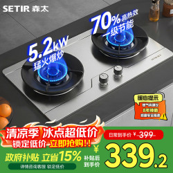 森太 燃气灶天然气 双灶煤气灶家用 70%高热效节能 TA18B 天然气