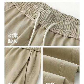CronetKcnsy 直筒宽松阔腿卫裤 白茶 2XL 男士休闲裤