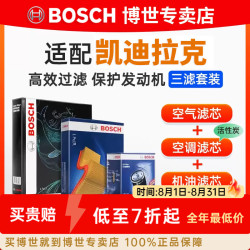 博世 BOSCH）滤芯保养套装/汽车滤清器/适配 凯迪拉克CT5 两滤套装：空气滤芯+活性炭空调滤芯