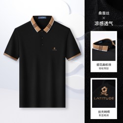梦特娇 凉感丝光棉 男士Polo衫