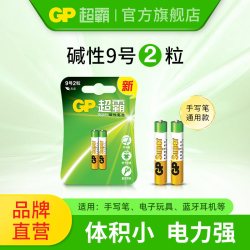 超霸 碱性电池9号电池1.5V电子手写笔触控笔九号电池2粒AAAA电池surface手写笔蓝牙耳机遥控器医疗仪器电池