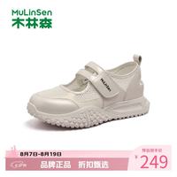 木林森 女鞋芭蕾风玛丽珍鞋 轻便魔术贴透气网面鞋通勤女士运动休闲鞋子