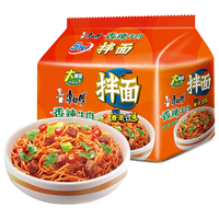 康师傅 干拌面 香辣牛肉味 5袋装 方便面