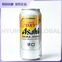 朝日啤酒 韩国直邮ASAHI朝日超爽全开盖485ml*6罐日本食彩生啤酒韩文版