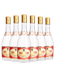 汾酒 黄盖汾酒 53度 清香型白酒 475ml*6瓶