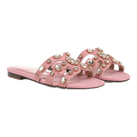 Sam Edelman BAY RAY 水钻一字凉拖鞋 淡粉色 37.5
