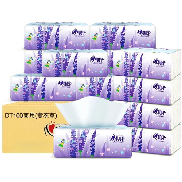 心相印 薰衣草系列 抽纸 3层100抽*21包