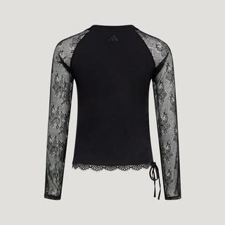 adidas 阿迪达斯 透气蕾丝 长袖运动T恤