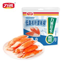 力诚 低脂松叶蟹柳原味260g 20g*13支即食蟹肉棒休闲小吃零食 20g*13支 原味260g