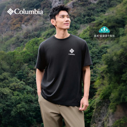 Columbia 26春夏新品户外男女吸湿速干短袖休闲运动T恤AJ5759 010 XL