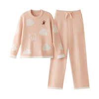 蕉内 绒绒520H 半边绒保暖 女士家居服套装