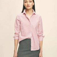 Brooks Brothers 女士衬衫 Classic Fit Stretch Supima® Cotton Non-Iron Bengal Stripe