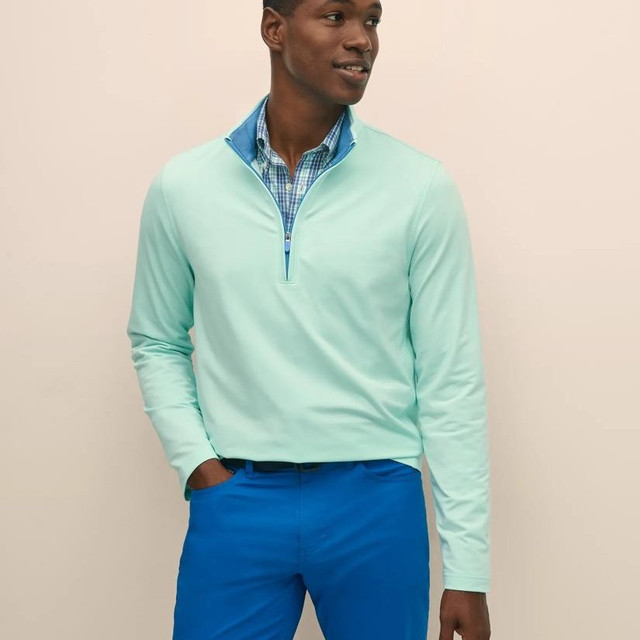 Brooks Brothers 男士卫衣 Performance Series Quarter-Zip XS码