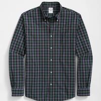 Brooks Brothers 布克兄弟 棉质格纹 长袖衬衫
