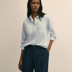 Brooks Brothers 女士衬衫 Relaxed Cotton Striped Shirt