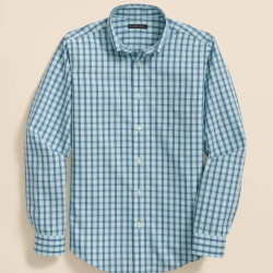 Brooks Brothers Boys Non-Iron Broadcloth Polo Button-Down Collar Check Sport Shirt