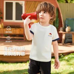 Classic Teddy 夏季薄款男童短袖T恤舒适透气婴幼T恤儿童T恤上衣