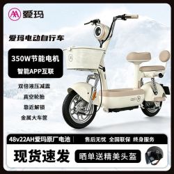 爱玛 48v 22ah电动车女士上班电日常通勤长跑王电动自行车电瓶车新国标