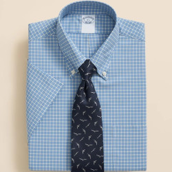 Brooks Brothers Stretch Supima® Cotton Non-Iron Broadcloth Polo Button-Down Collar,