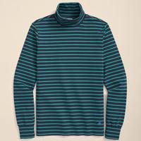 Brooks Brothers 棉混纺条纹高领针织衫