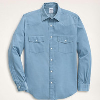 Brooks Brothers 男士运动衬衫 Cotton Pinwale Corduroy Ainsley Collar