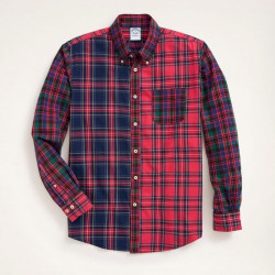 Brooks Brothers 男士 Flannel Tartan Fun Shirt