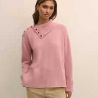 Brooks Brothers 羊毛混纺翻领按扣女士毛衣
