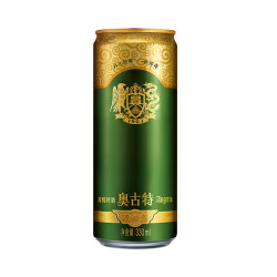 青岛啤酒 奥古特 经典啤酒原 330mL*24罐 整箱装（赠：白啤330*6罐）