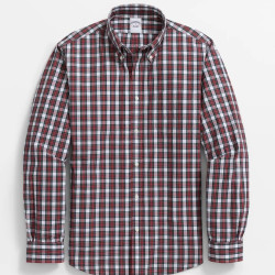 Brooks Brothers 男士衬衫 Poplin Tartan