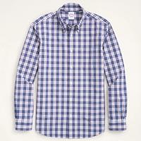 Brooks Brothers 布克兄弟 纯棉格纹长袖衬衫