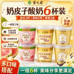 紫光园 老北京酸奶混合芭乐香草冰淇淋原味奶皮子酸奶