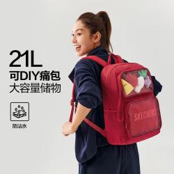 斯凯奇 经典爆款 大容量运动背包 男女款 大学生双肩包