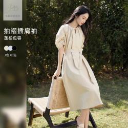 DUIBAI 女士短袖连衣裙 2026