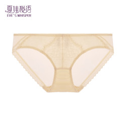 夏娃秘语 内裤 女性感蕾丝薄款透气舒适三角短裤（任选4条）