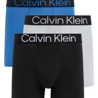 卡尔文·克莱恩 Bold Logo 3-Pack Boxer Briefs
