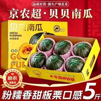 京农超 新鲜贝贝南瓜 精品净重4.5斤装 坏果包赔 产地直发