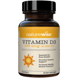 naturewise 阳光瓶 维生素 D3 2000iu 90 粒