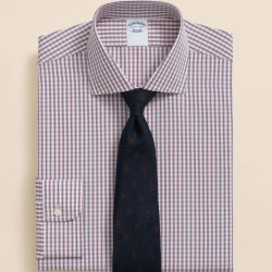 Brooks Brothers 男士英式领微格纹衬衫