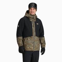 Outdoor Research Snowcrew Jacket - Men's , Color: Ranger Green Camo/Black, Atlantic/Bronze,