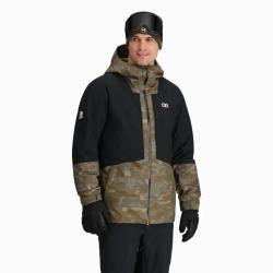 Outdoor Research Snowcrew Jacket - Men's , Color: Ranger Green Camo/Black, Atlantic/Bronze,